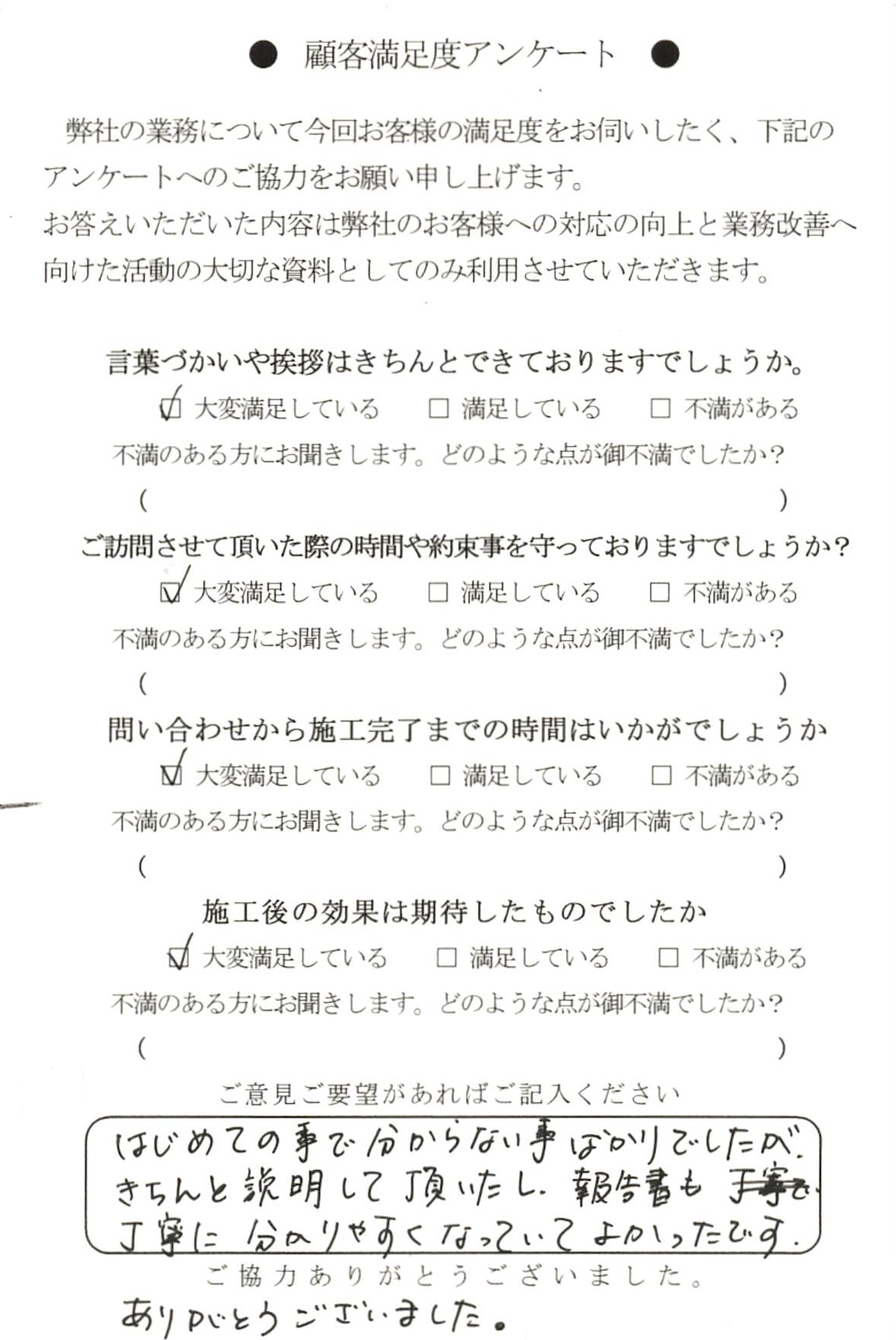 アンケートハガキ